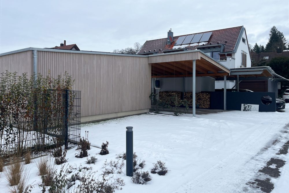 KL Architekten Achern Schuppen mit Carport