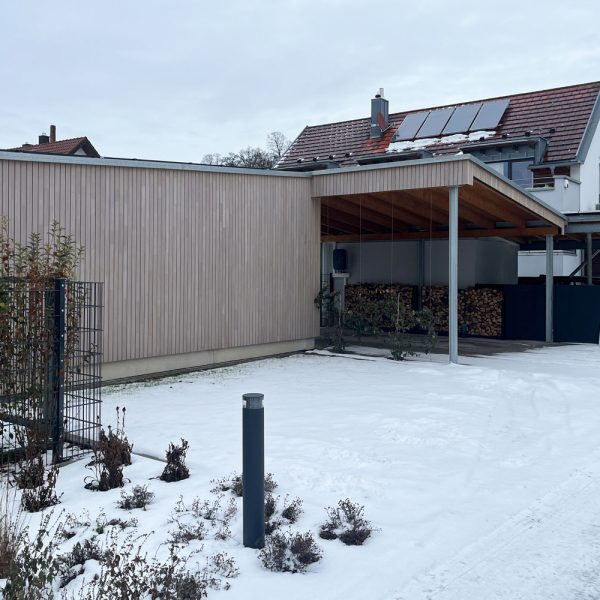 KL Architekten Achern Schuppen mit Carport